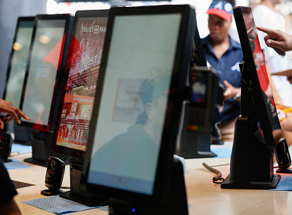 Ordering at a drive-thru window